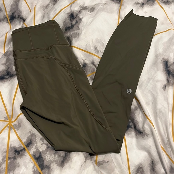 lululemon athletica Pants - Lululemon Fast & Free Crop Legging 4 Army Green